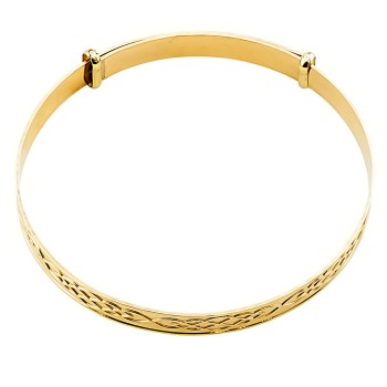 9ct Gold 2.3g Expanding Bangle